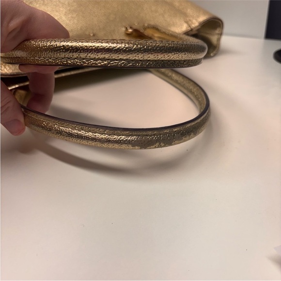 Kate Spade Wellesley Gold tote around 9.5"x 12"x 4.5" - Picture 9 of 11